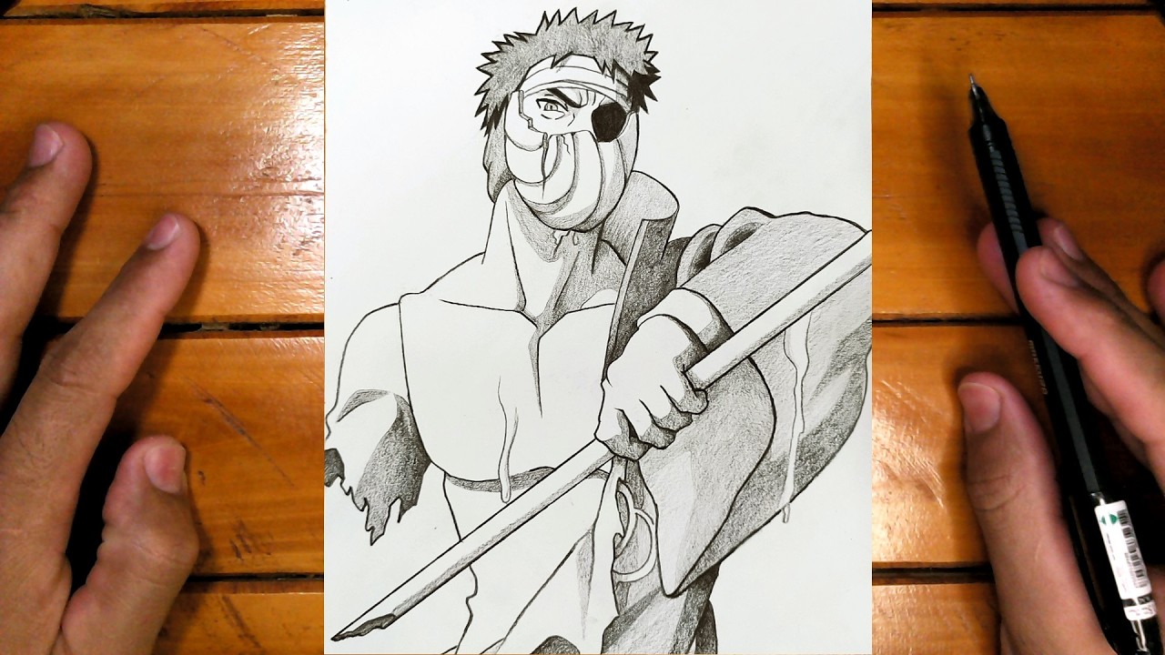 КАК РИСОВАТЬ Обито Учиха