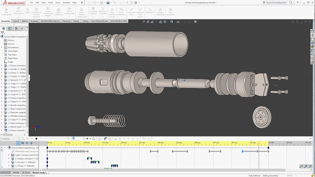 SOLIDWORKS 2016 - MOTION ANIMATION