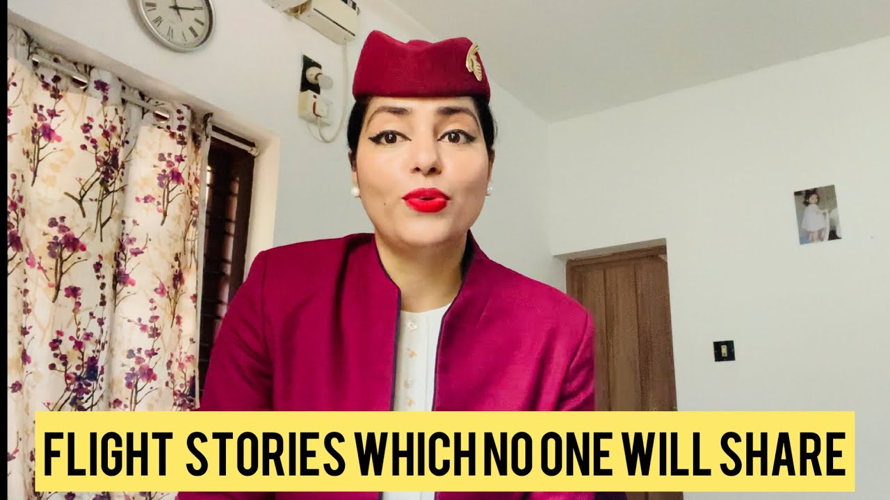 Flight attendant sharing flight experience story| horror