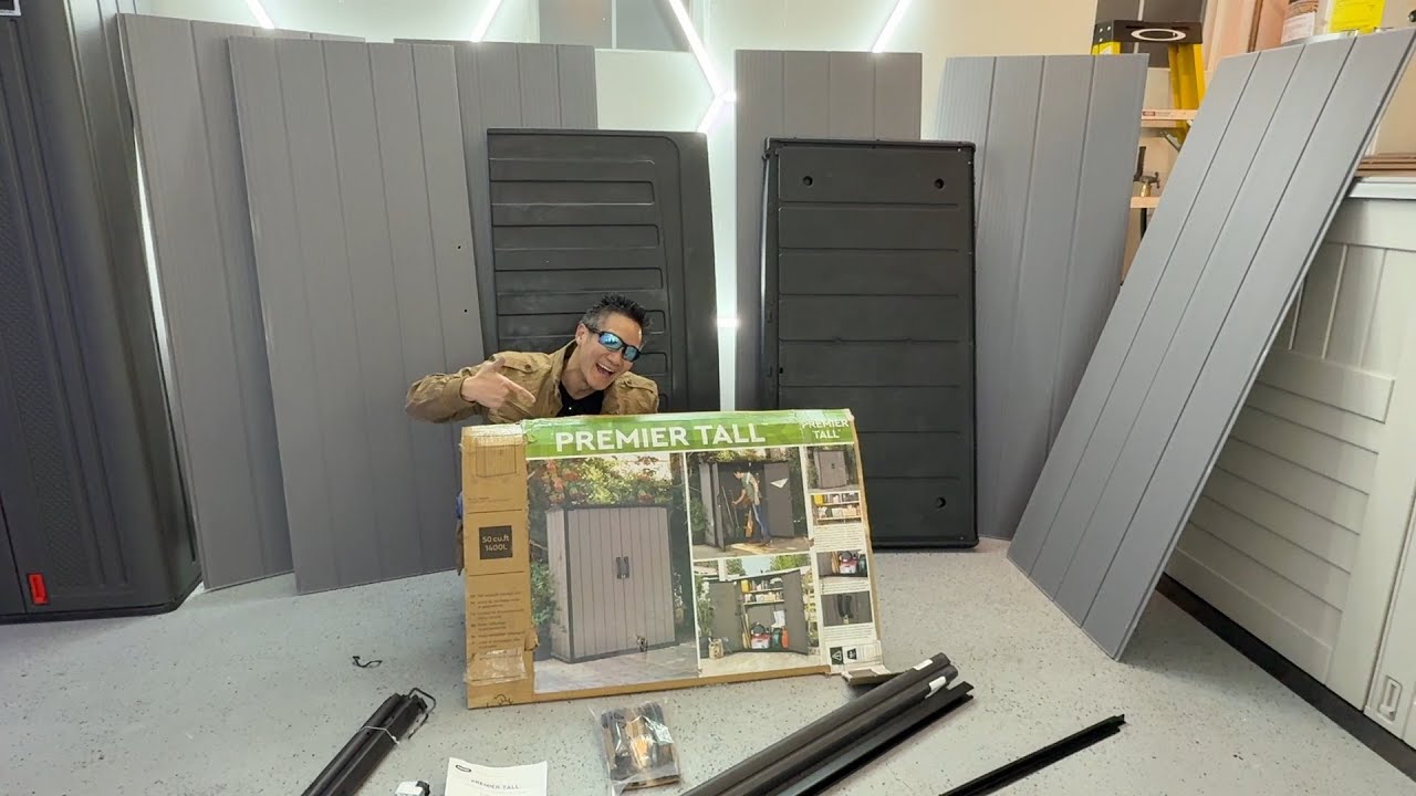 UNBOXING: Keter Premier Tall Resin Shed!