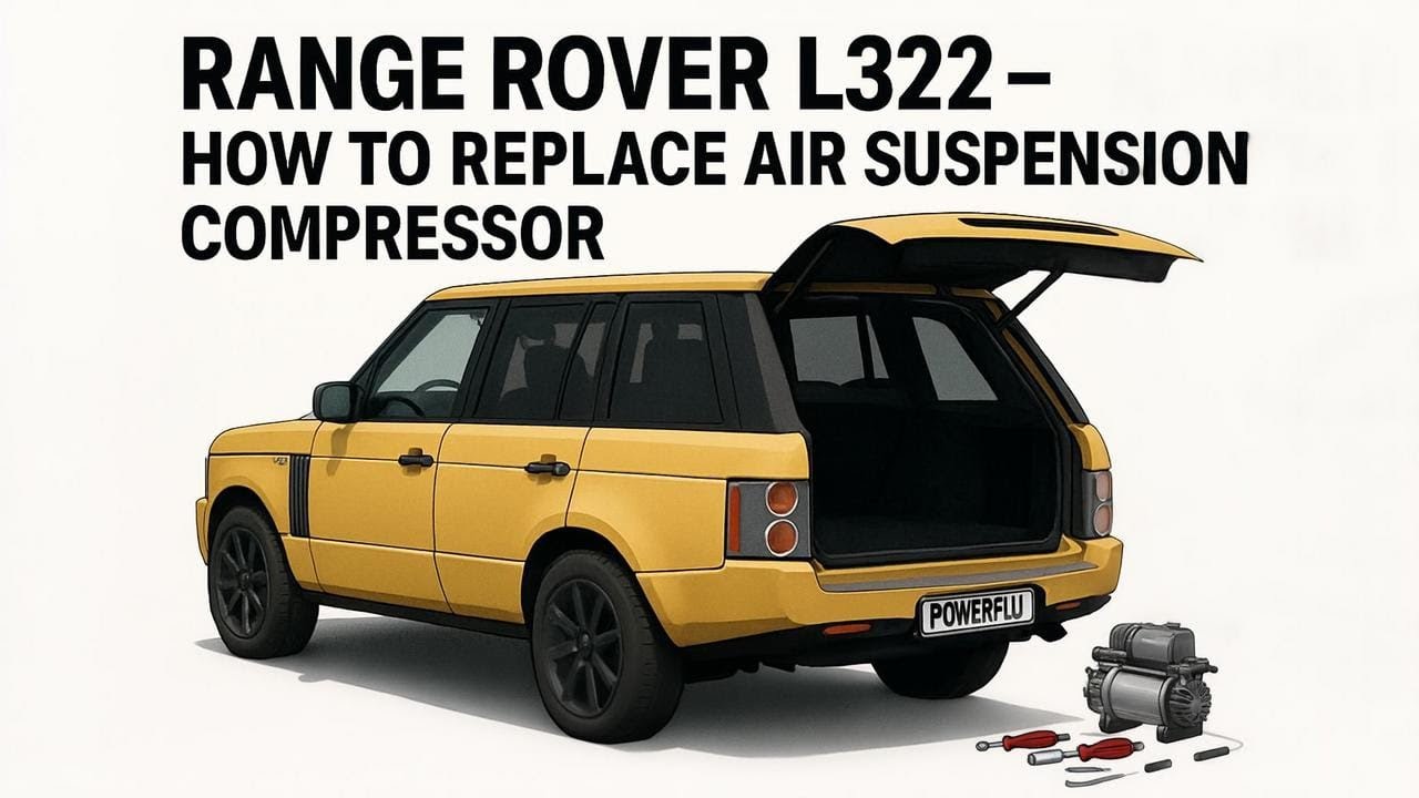 How to replace air suspension compressor on Range Rover L322 WABCO