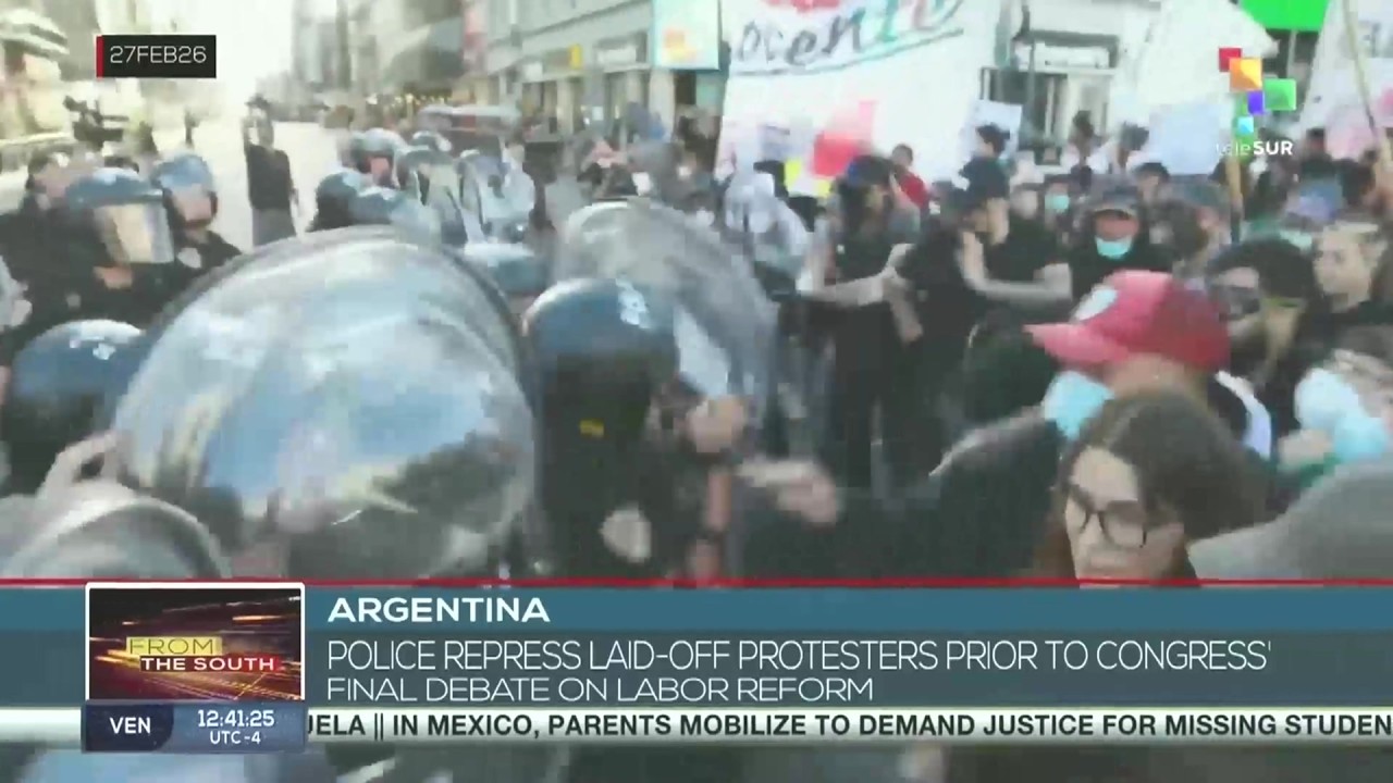 Argentine police repress laid-off protesters ahead of Congress’s final debate on the labor reform