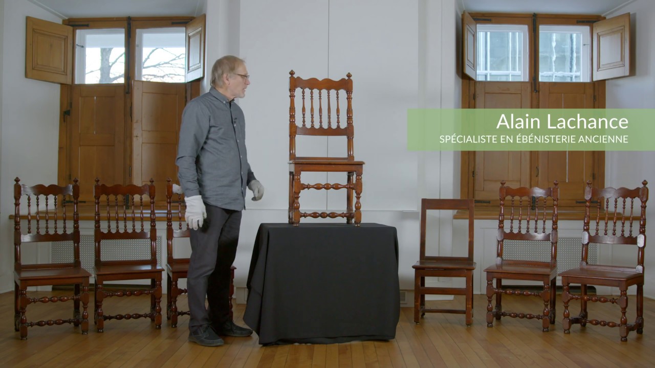 Chaises style Louis XIII 17e siècle - Collections du Monastère des Augustines, Hôtel-Dieu de Québec