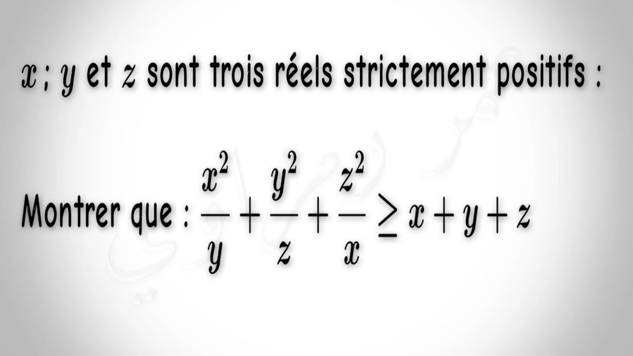 Tronc commun SC ensembles de nombres exo 16 inégalité difficile