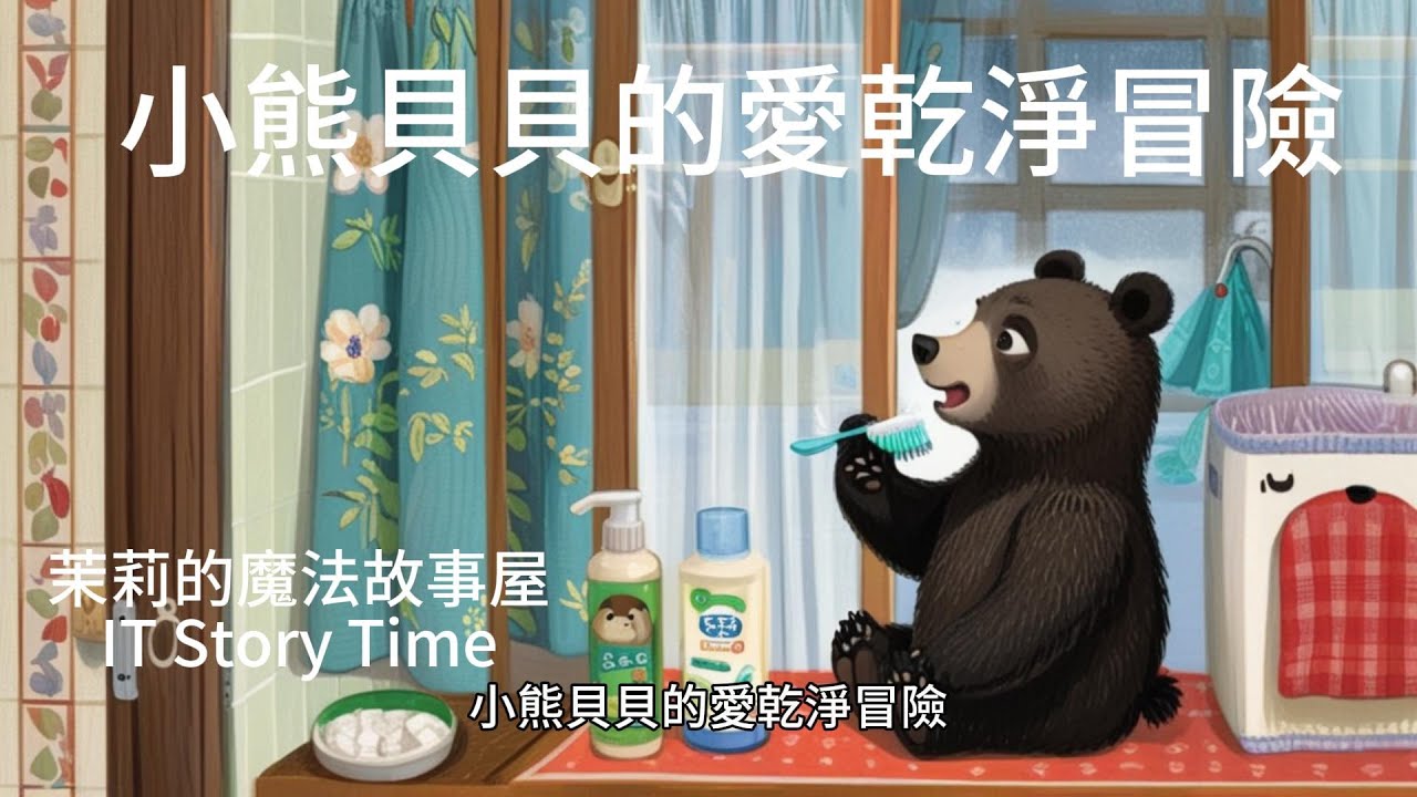 小熊貝貝的愛乾淨冒險 如何保持環境整潔 教孩子愛乾淨的故事 學會保持乾淨 環保小英雄從小養成好習慣