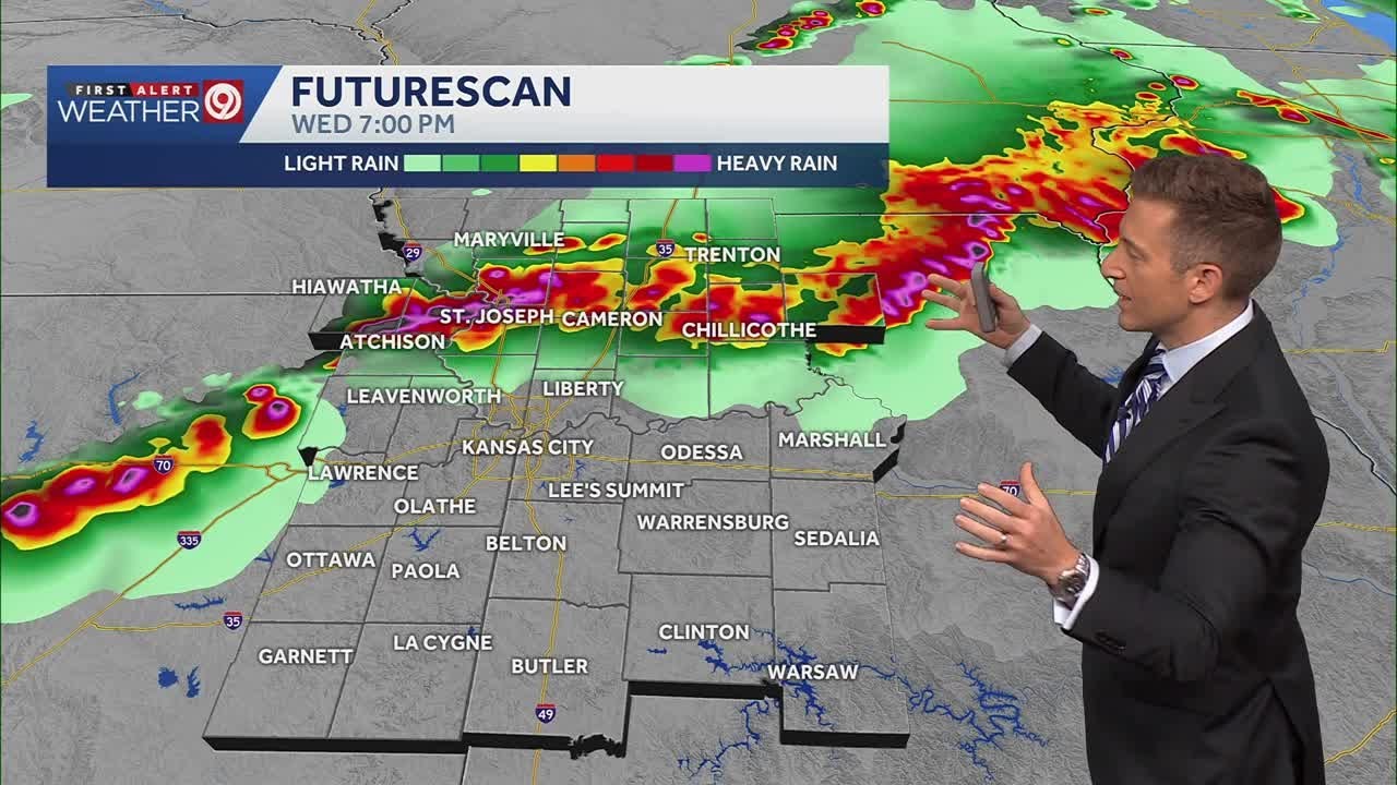 Kansas City could see severe thunderstorms Wednesday, June 10