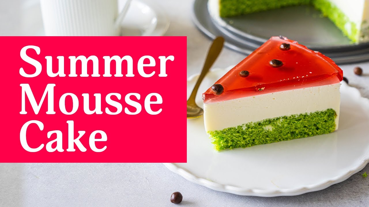 Летний Муссовый Торт «Арбуз». Без красителей! Удивит любого!