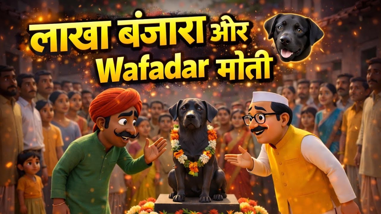 लाखा और उसका वफादार कुत्ता ❤️ Imotional Moral Story 😊 Dog Story | Pets Story | Piyusha Tales