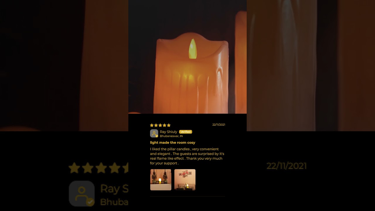 LED Moving Flame Pillar Candle | Dripping Ivory - Create Ambiance Without the Risk!