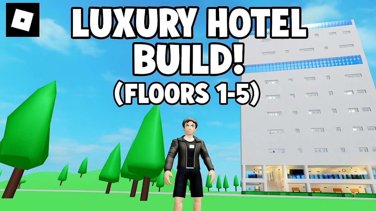 Building a Luxury Hotel in Roblox | Exterior + Floors 1-5 Tour (Part 1)