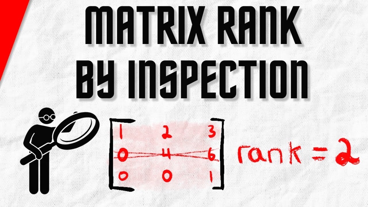 Найдите ранг матрицы за секунды! | Упражнения по линейной алгебре