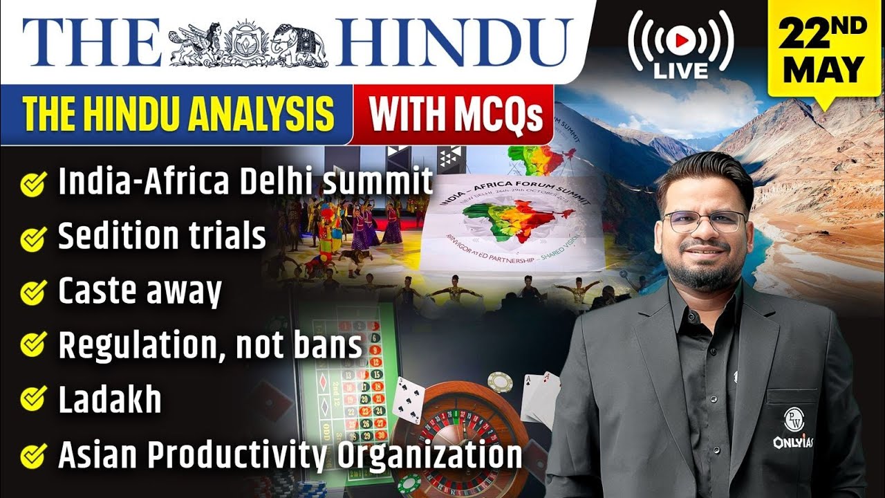 The Hindu Analysis | 22nd May 2026 | The Hindu Newspaper  - Practice Questions | Prashant Sir