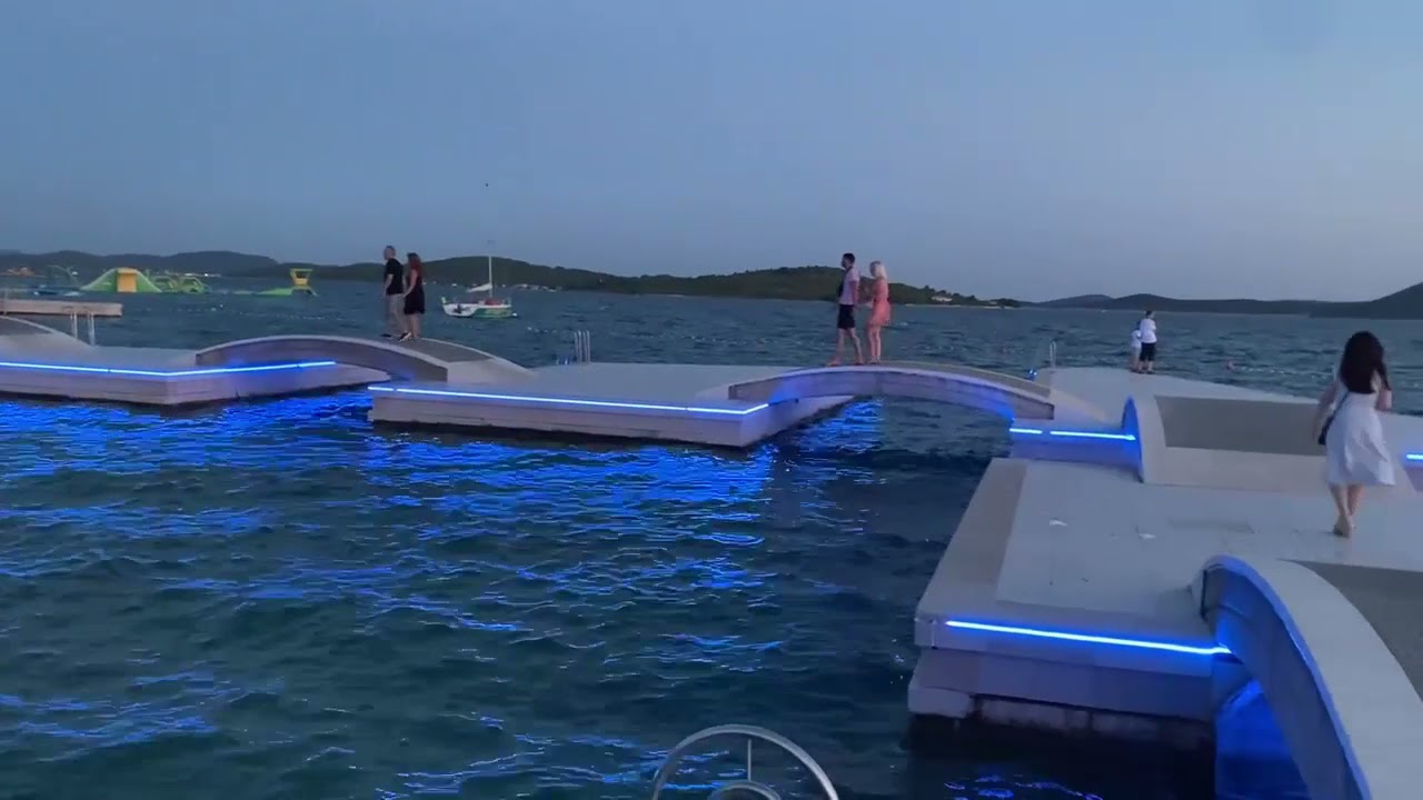 Beach in Croatia, Vodice 2021, Olympia beach