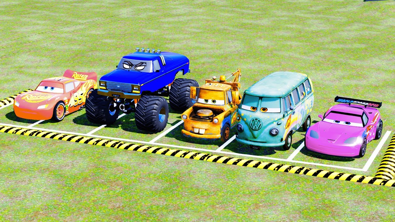 TRANSPORTING OFFROAD CARS,LIGHT MCQUEEN,TRUCK CARS! FARMING SIMULATOR 22!