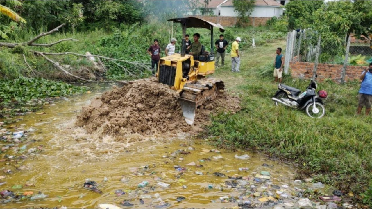 First Starting Perfect New Project!! Transaction Soil to Construction New Road by Bulldozer & Dump T