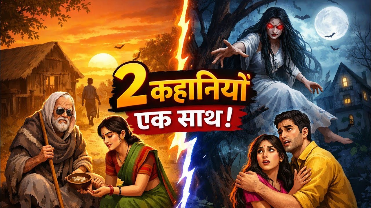 2 दिलचस्प कहानियां एक साथ | इमानदारी का फल और डरावनी भूतिया कहानी | Hindi Stories|Cartoon Hindi|