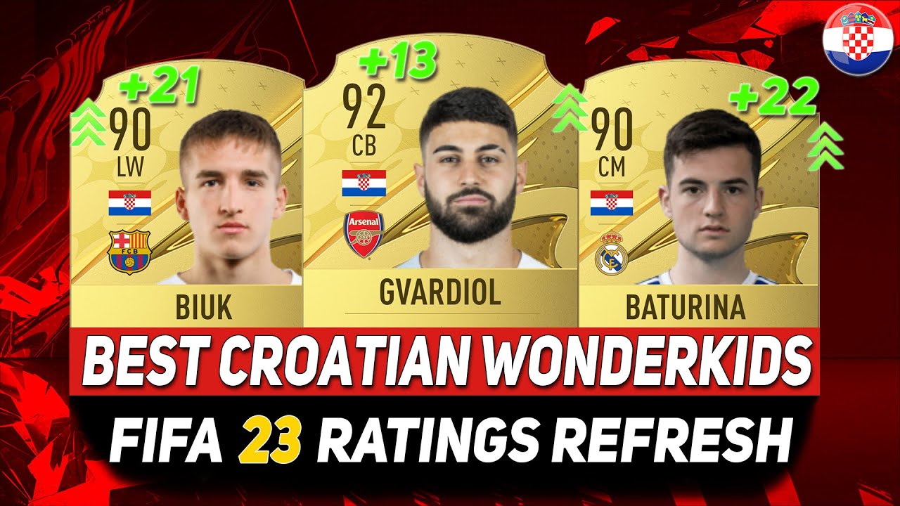FIFA 23 WONDERKIDS 🇭🇷 ✸ BEST YOUNG CROATIAN TALENTS ON CAREER MODE! ft.GVARDIOL,BIUK,BATURINA...etc