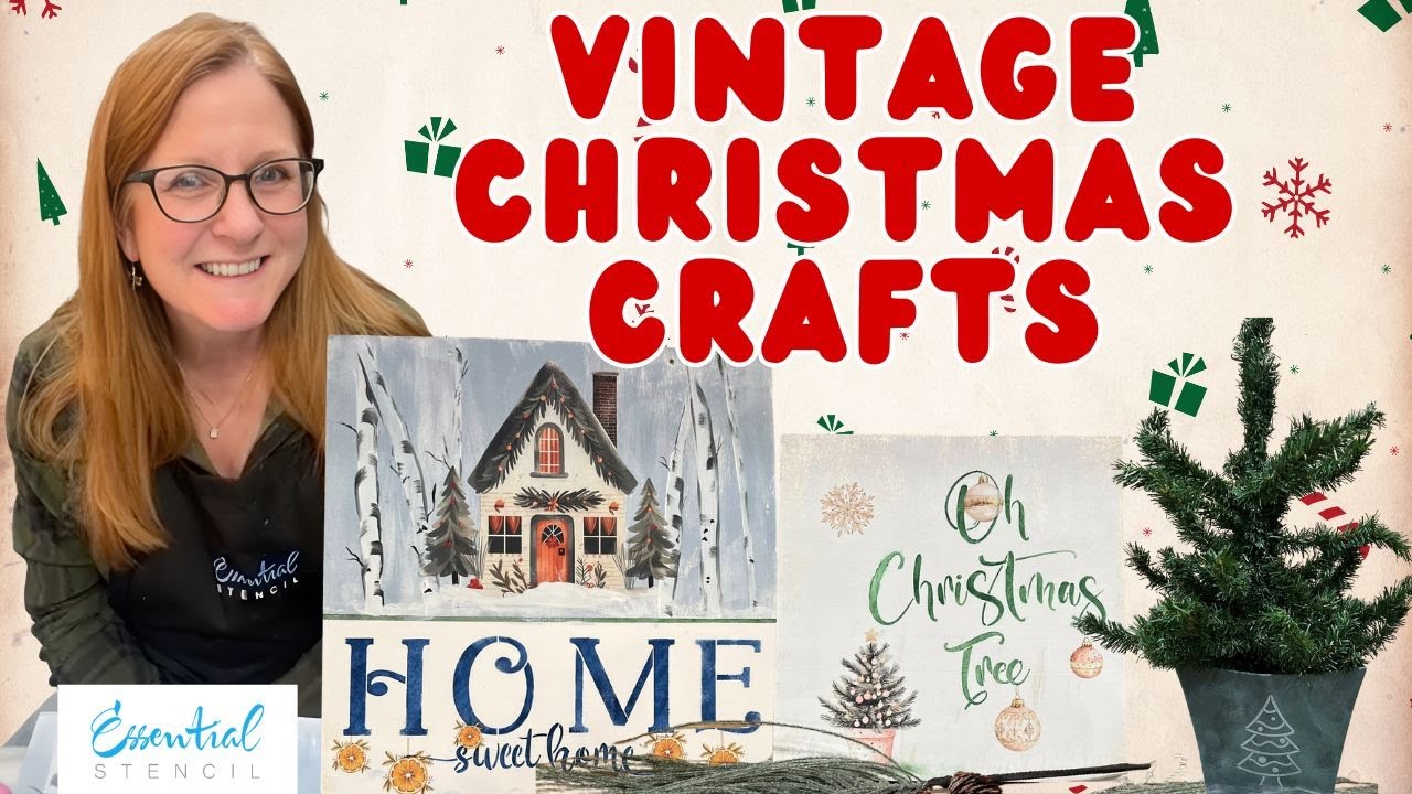 Create Beautiful Holiday Home Decor – DIY Stencil & Transfer Craft Tutorial