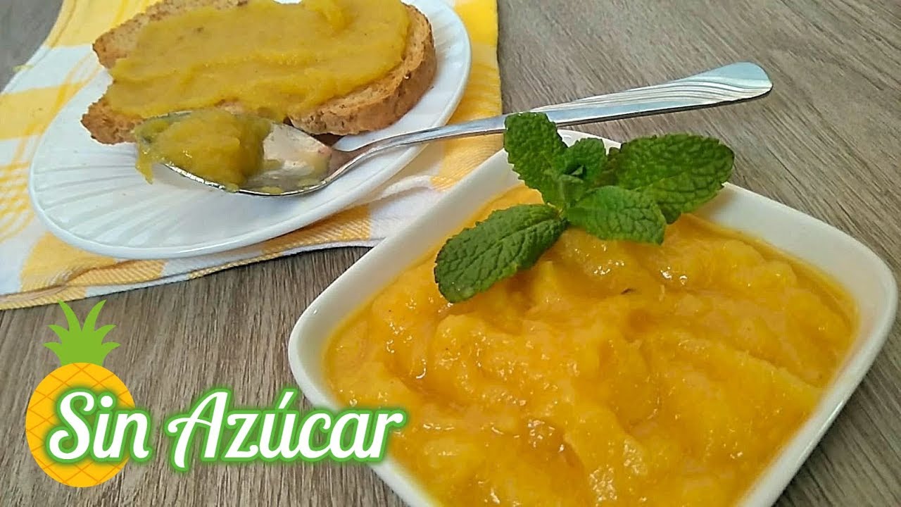 Mermelada de piña sin azúcar | Jalea de piña | El Dulce Paladar