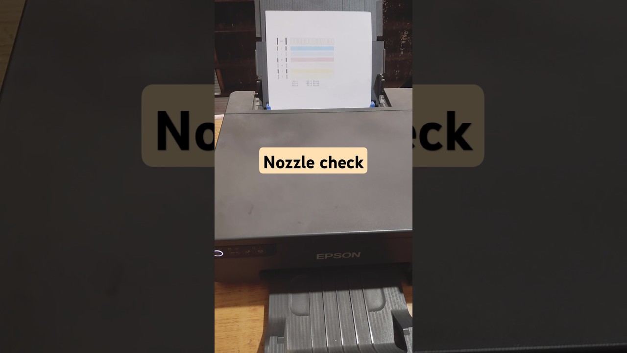 Epson L8050 nozzle check #shorts #printer #epson #trending #viral #nozzles