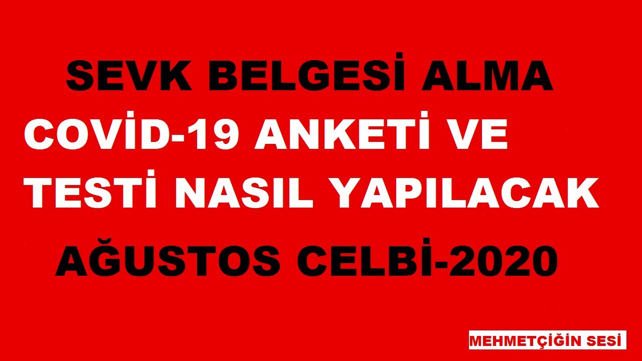 Askerlik Korona Testi E Devlet | Askerlik Sevk Belgesi Alma