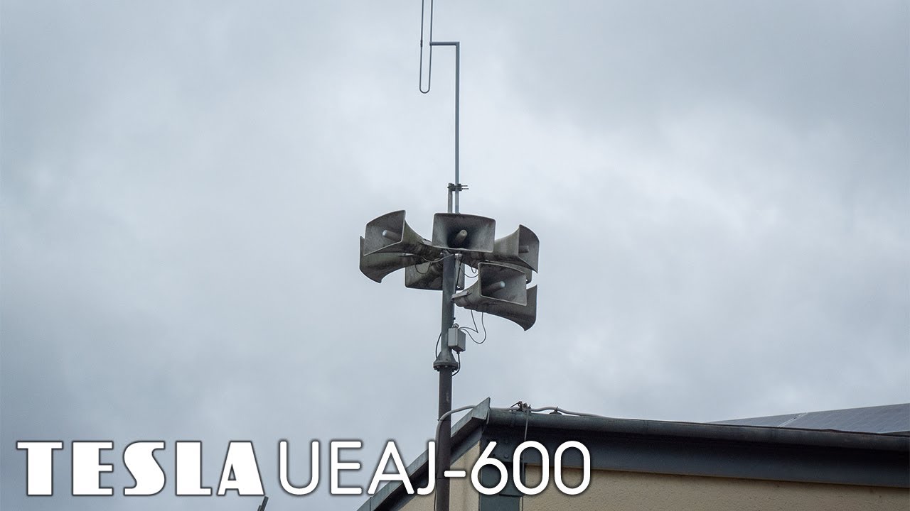 4K | Zkouška sirén | Siren test | Sirenenprobe | TESLA UEAJ-600 - Držovice |05.01.2022|