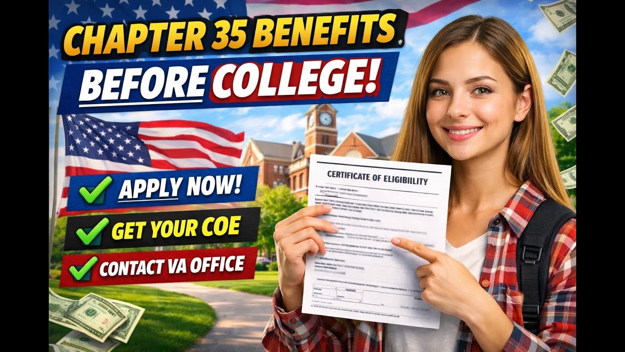 Steps To Get Chapter 35 Benefits For Dependents Before Starting College