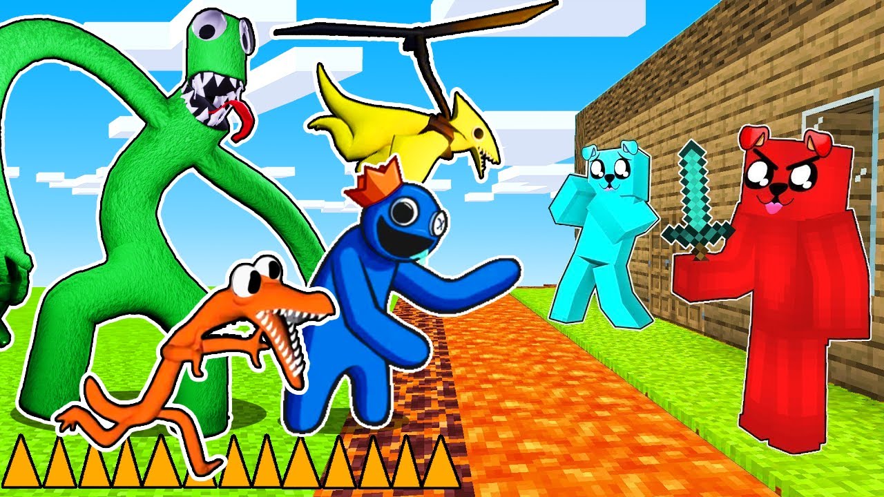 RAINBOW FRIENDS vs TAJNA BAZA w Minecraft