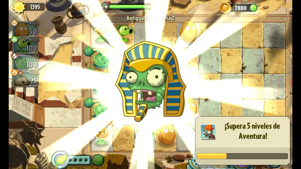 Plantas vs zombies 2 parte 1 tengo todas las plantas 