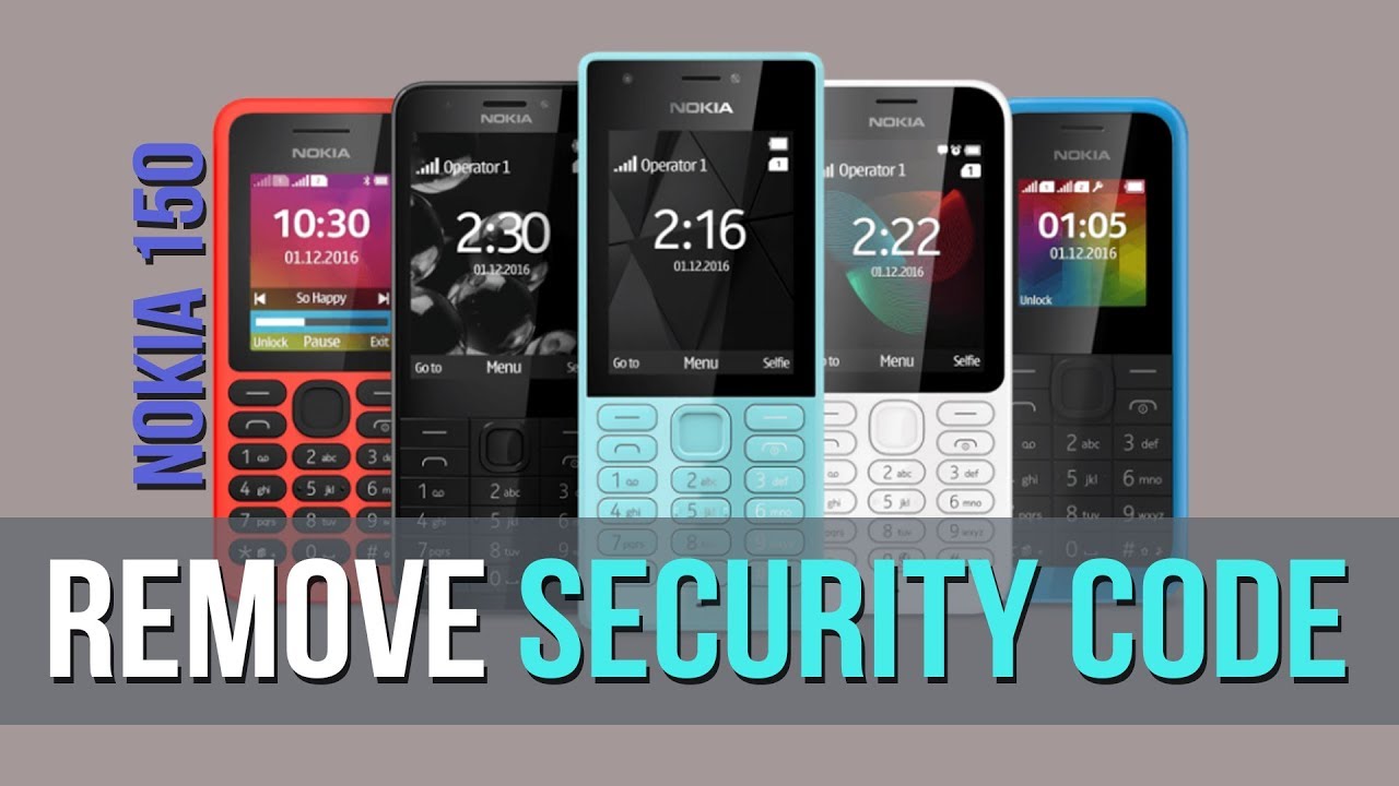 How to remove security code Nokia 150 (RM-1190)