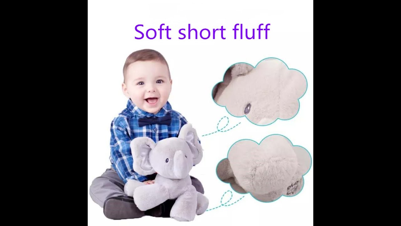 Peek a Boo Flappy The Elephant and Bunny Stuffed Animal Plush