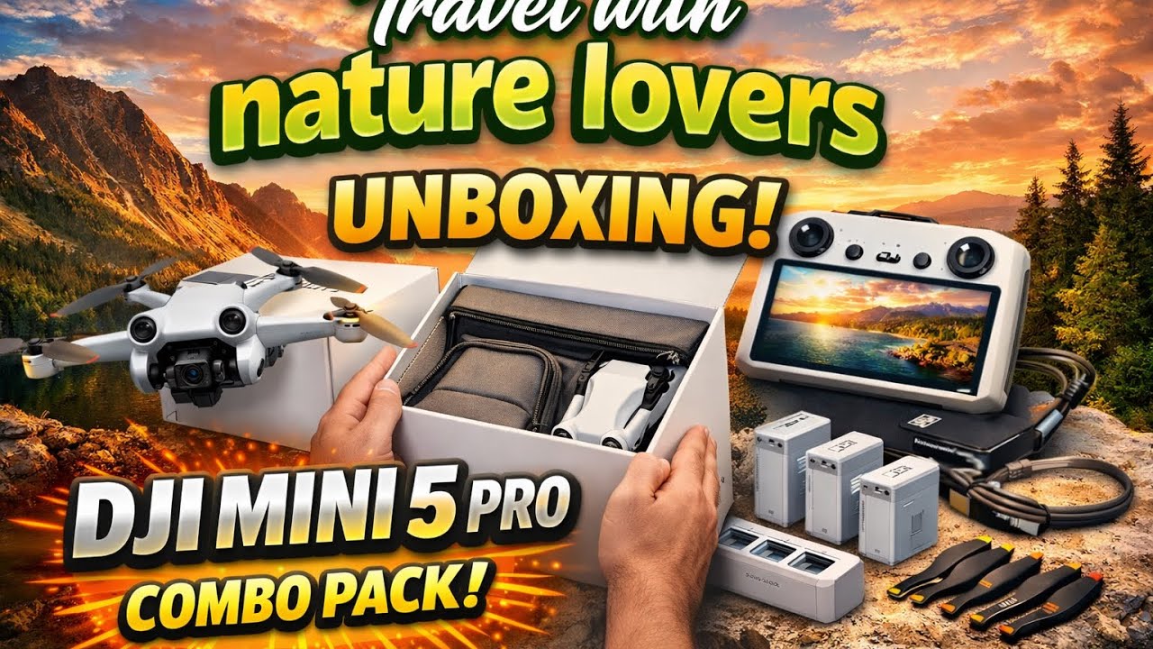 DJI Mini 5 Pro Combo Unboxing | First Look & Accessories | @Travelwithnaturelovers 