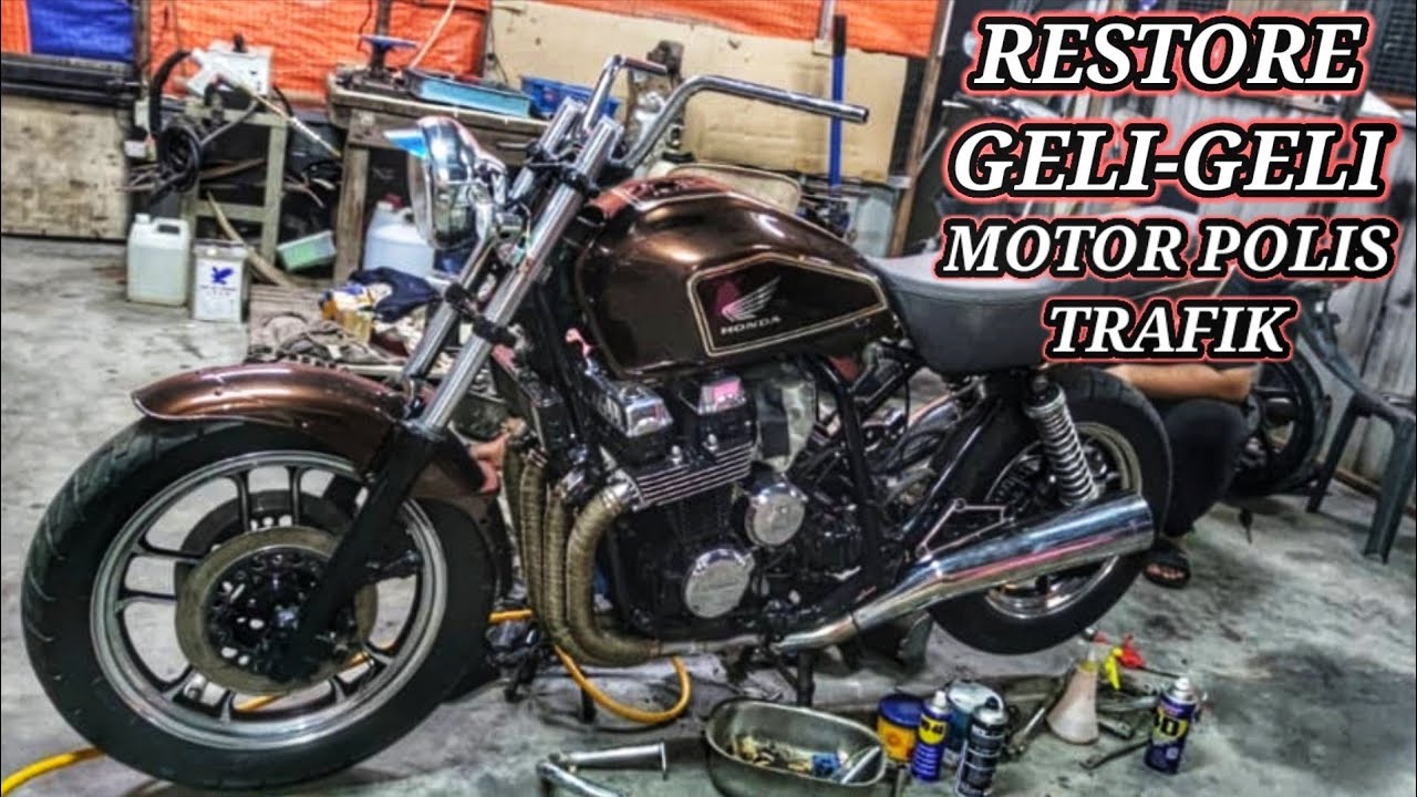 RESTORE 'GELI-GELI' MOTOR CBX750 POLIS TRAFIK | WAKSHOP GARAGE