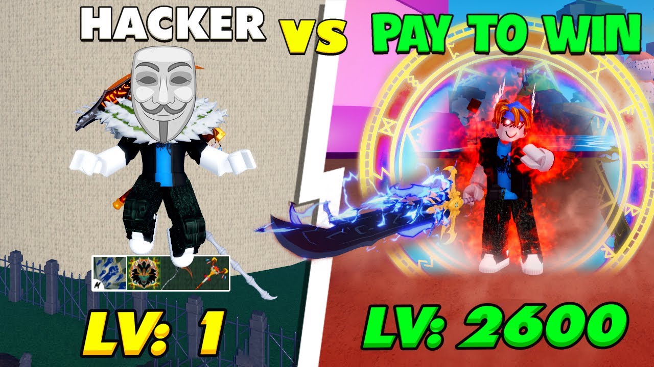 ZENO THỬ THÁCH PAY TO WIN SOLO VS HACKER TỪ LV 1-2600 TRONG BLOX FRUIT