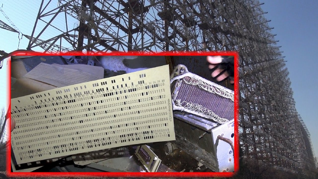 внутри Дуга-3 / Дуга-3, компьютерного блока российского дятла / Чернобыля-2