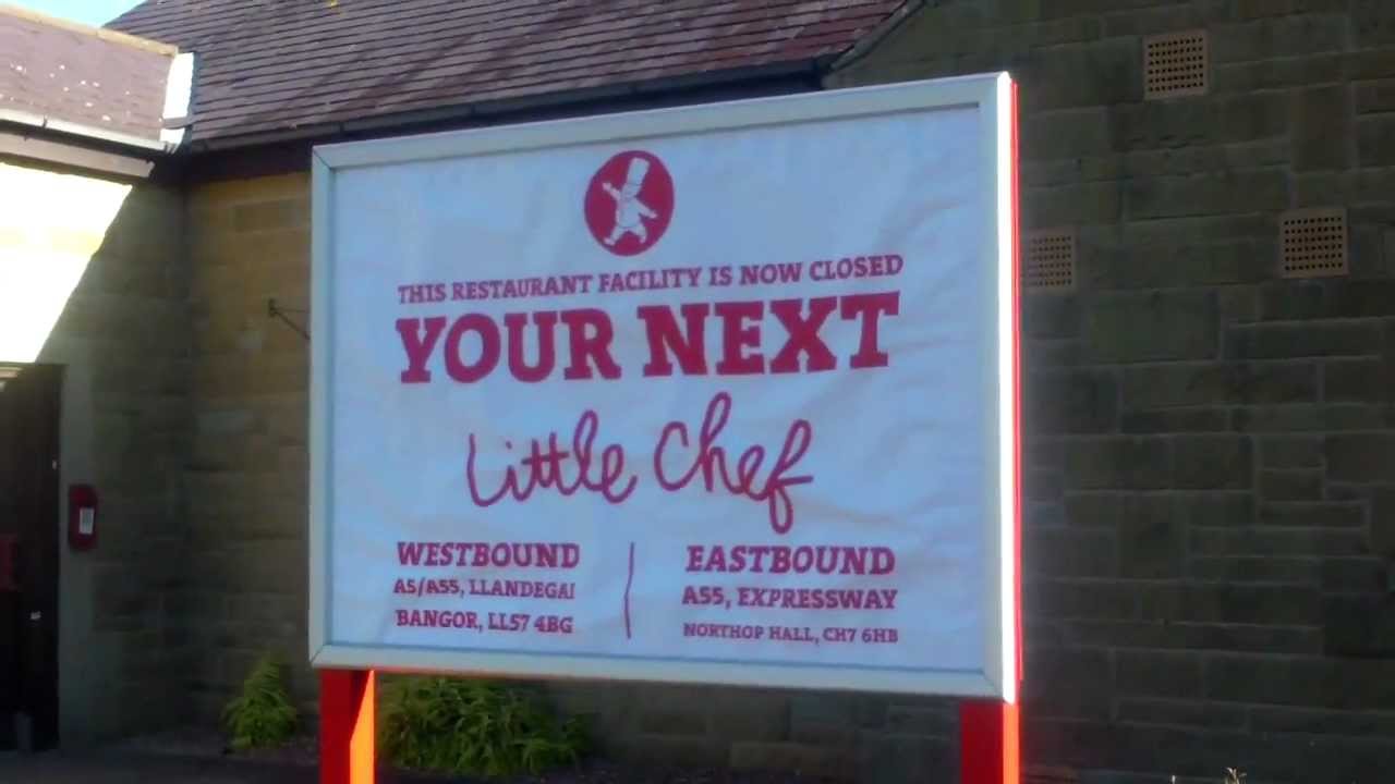 Abandoned Little Chef Service / Gwasanaethau Station (A55, Westbound) near Abergele : 21/10/12