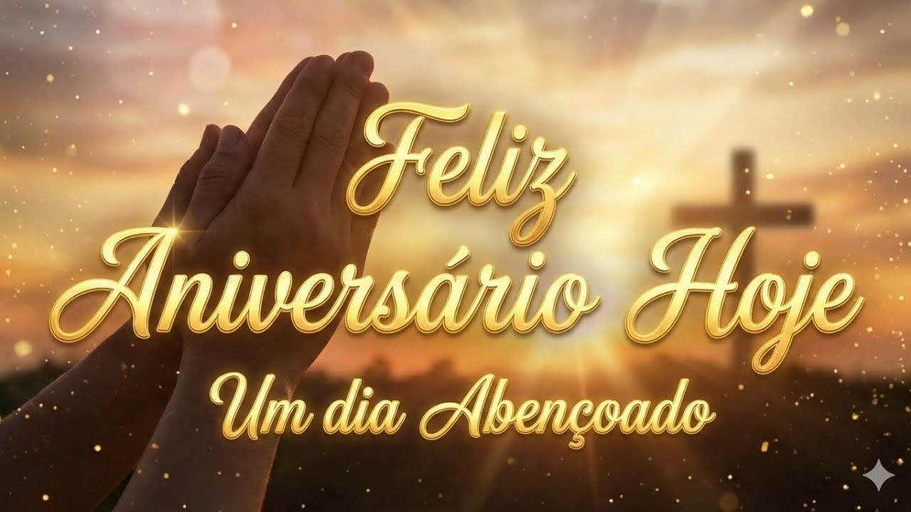 Parabéns Hoje/ Canção de Aniversário 🎂 Um dia Abençoado pra Você!