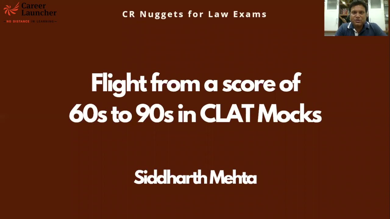 CLAT Mock Strategy - Flight from a score of 60s to 90s in 14 days || Career Launcher - LST
