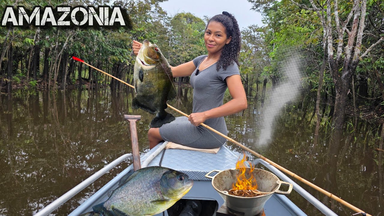 ACHAMOS um lugar INFESTADO de PEIXES, em um lago SELVAGEM na AMAZÔNIA