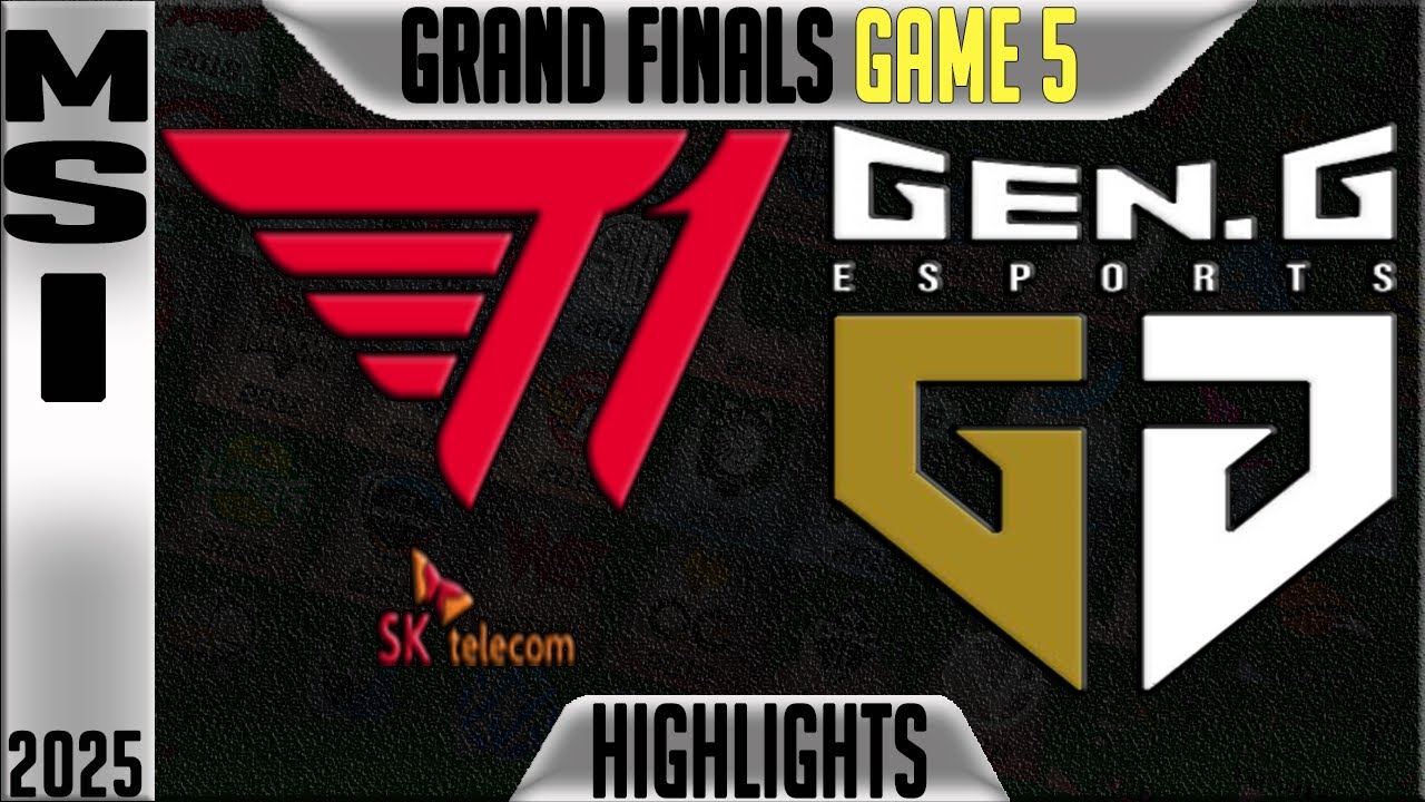 T1 vs GEN Highlights Game 5 | Grand Final MSI 2025 | T1 vs Gen.G