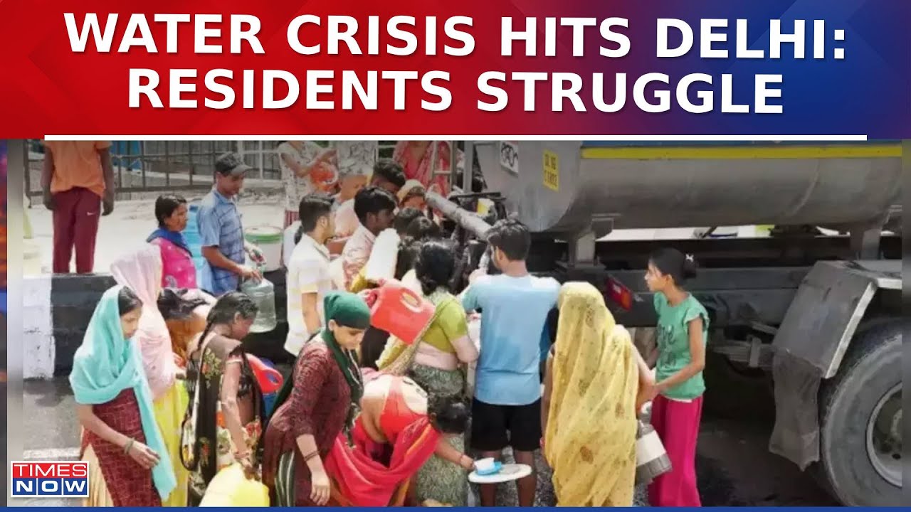 Water Crisis Hits Delhi: Residents Struggle as Tanker Supply Addresses Shortage | English News