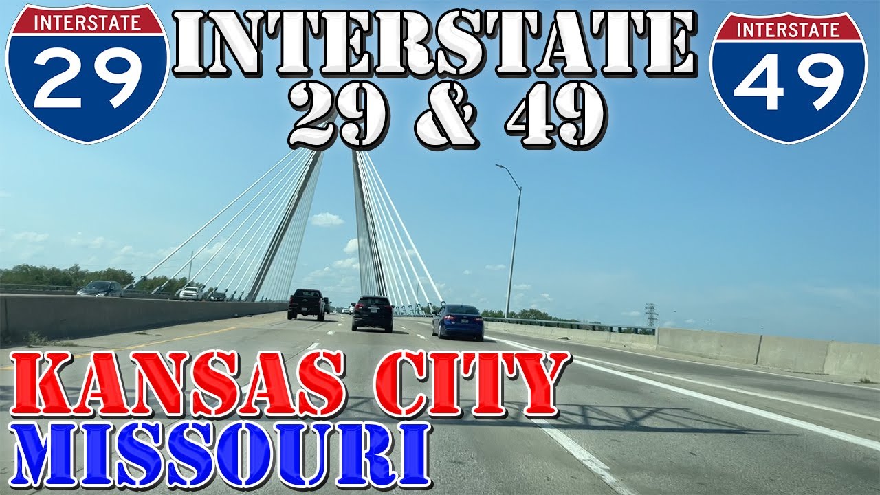 I-29 & I-49 North - Kansas City - Missouri - 4K Highway Drive