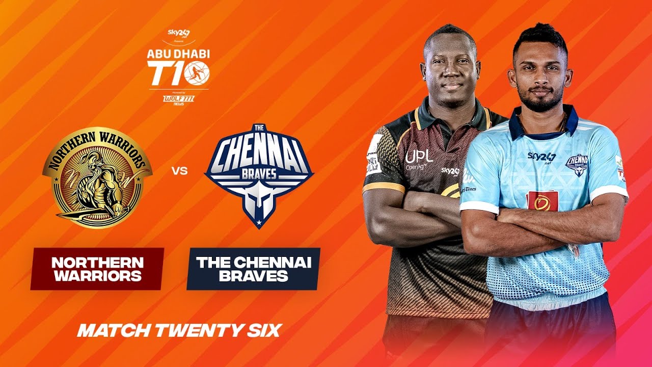 ГЛАВНЫЕ МОМЕНТЫ 26-го матча | Northern Warriors против Chennai Brave | День 11 | Абу-Даби, T10, с...
