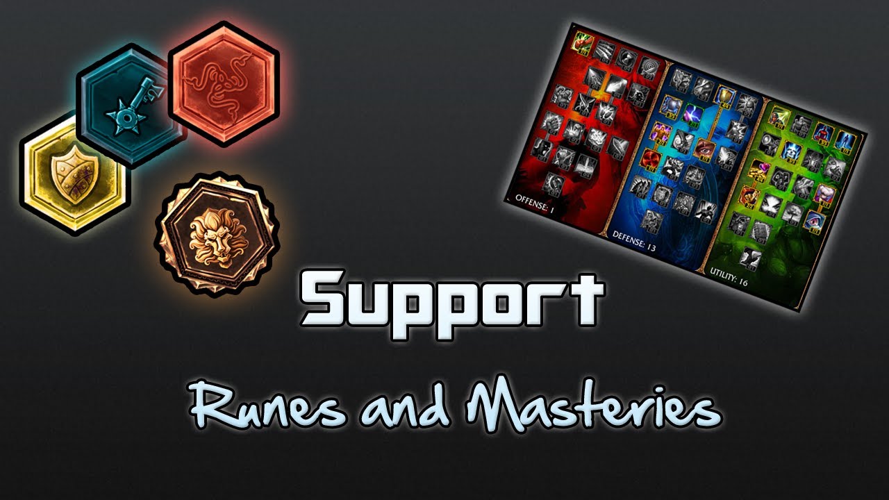 Support: Runes & Masteries (Season 3)