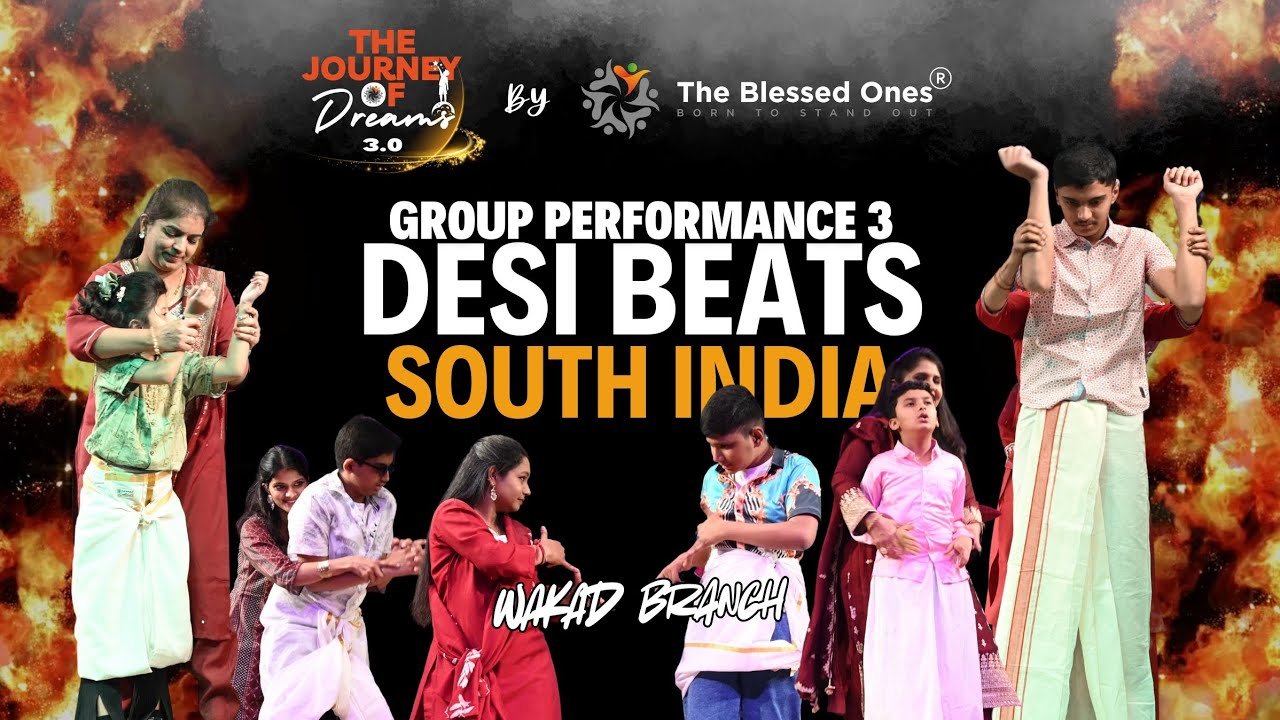 Desi Beats South India | Group Dance Performance by Our Kids | Wakad | The Journey of Dreams 3.0