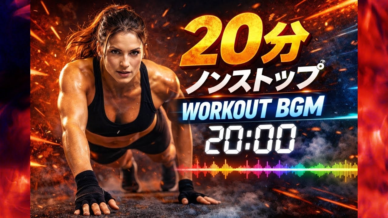 【20分】ノンストップ WORKOUT BGM｜考えずに動き続けるためのEDM