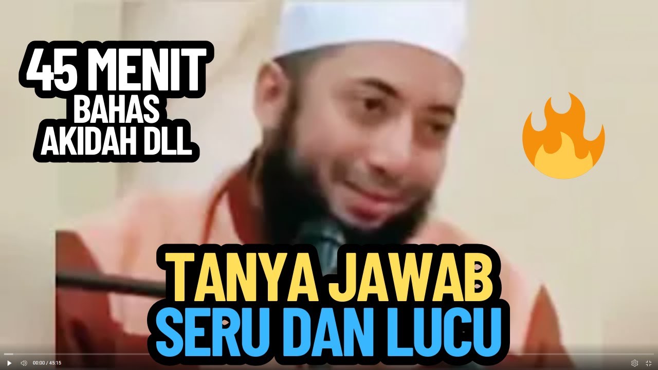 45 Menit Tanya Jawab Ustadz Khalid Basalamah Seru dan Lucu Membahas Soal Akidah