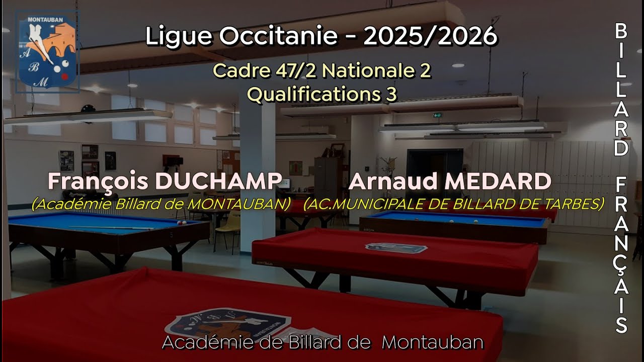 Ligue OCCITANIE - Cadre 47/2 Nationale 2 Q3