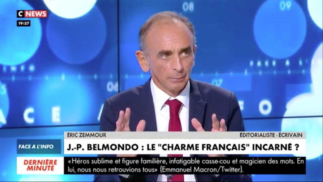 Zemmour parle de Belmondo (partie1)