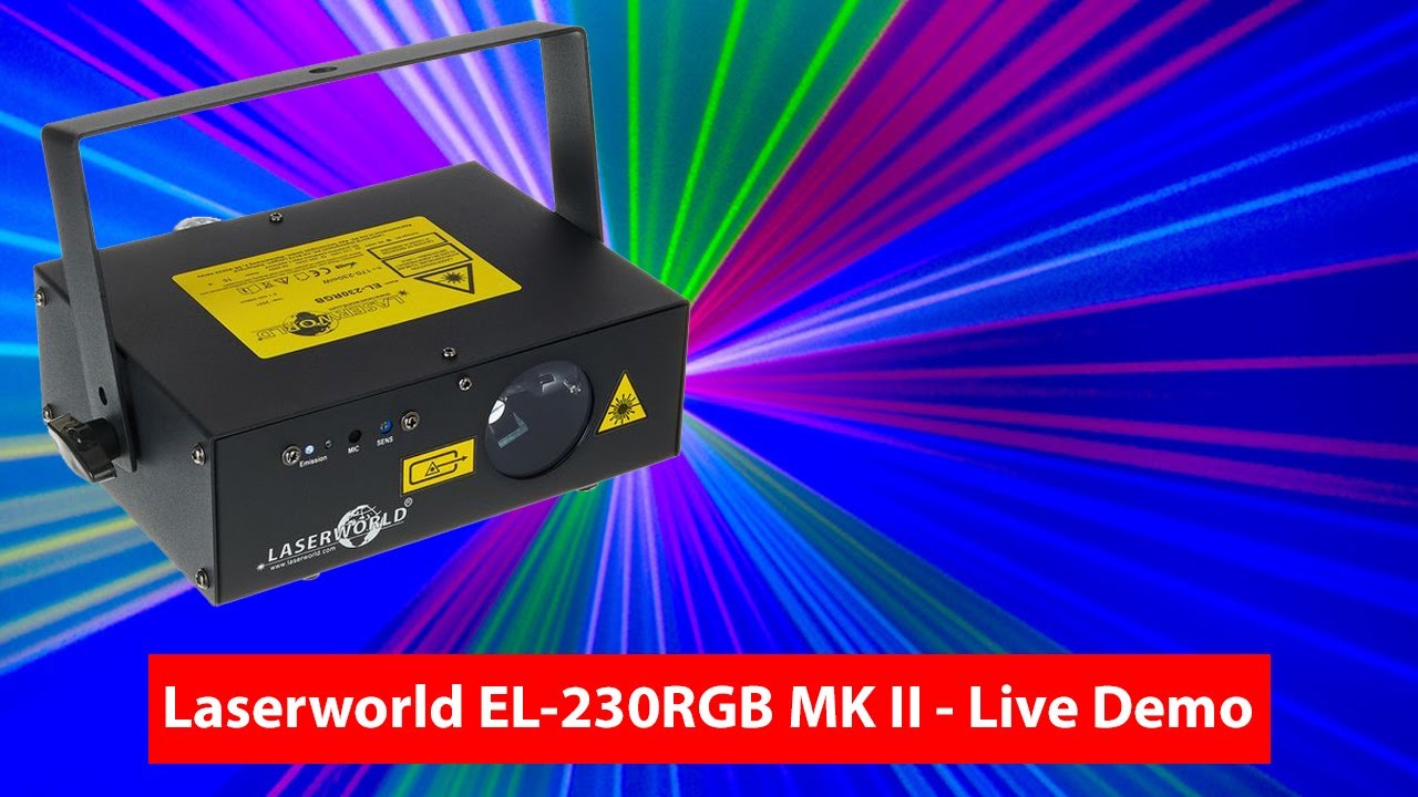 Laserworld EL-230RGB MK2 - Live Demo